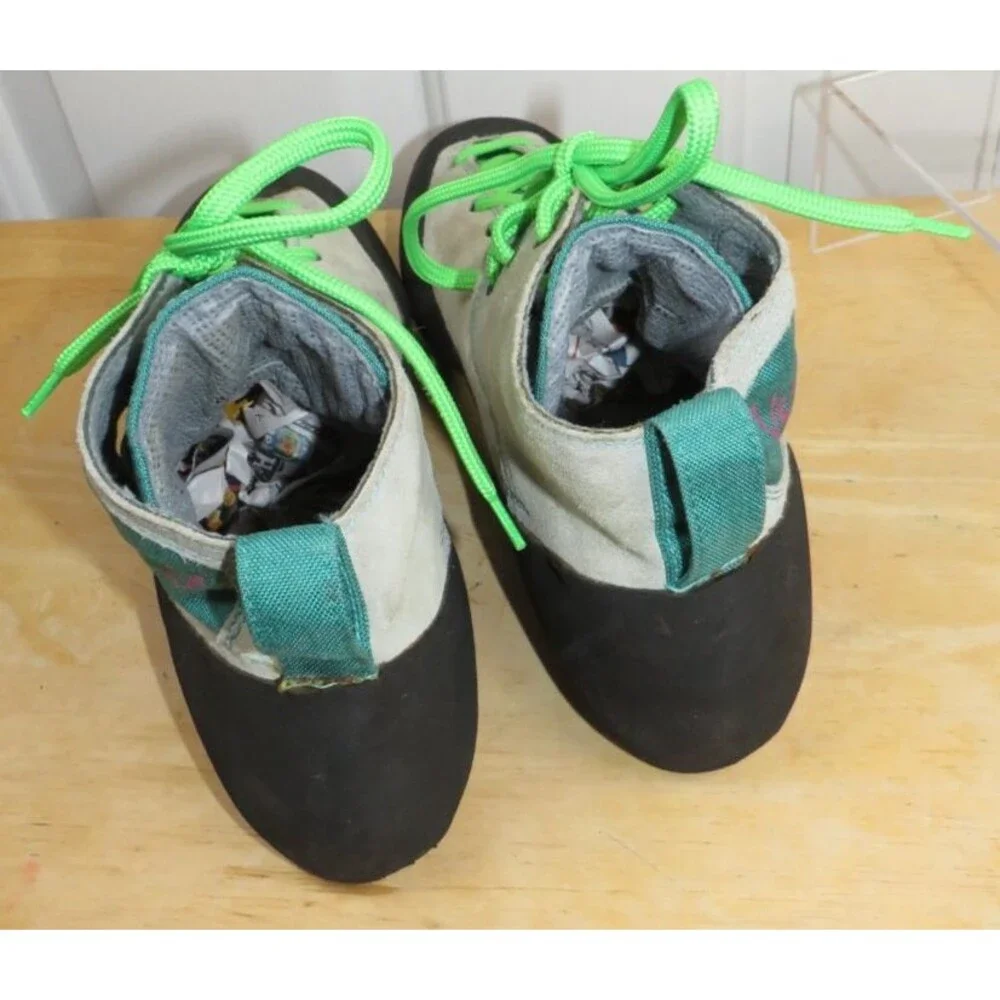 Vintage Retro Five Ten Vertical High Top Lace Up Rock Climbing Shoes Men Size 9